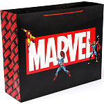 Пакет ламинированный горизонтальный, 50 х 40 х 15 см "MARVEL", Мстители