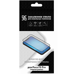 Противоударное стекло DF для Poco F5 Pro, чёрное