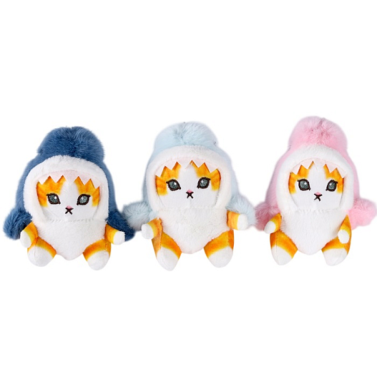 Брелок - Мягкая игрушка «Кот-акула» 11 см, цвет МИКС