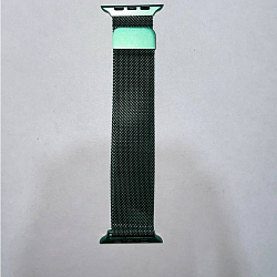 Металлический магнитный ремешок Миланская петля 42/44/45/49mm темно-зеленый