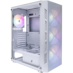 Корпус 1STPLAYER FIREBASE XP White / ATX / 4x120mm LED fans / XP-WH-4F1-W