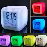 Часы-будильник Joy Time (термометр комнатный, подсветка 7 цветов)
