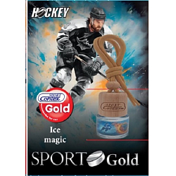 Ароматизатор Contex SportGold Hockey цветочный аромат и мускатный орех флакон с деревянной крышкой