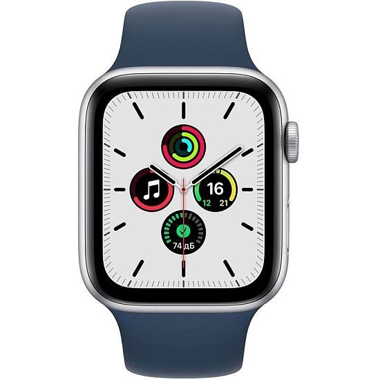 Часы Apple Watch SE, 44 мм, (MKQ43) Silver, Sport Band (LL) (Активированные)