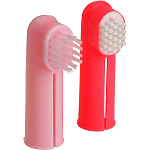 Набор щётка - напальчник и массажер для десен, микс цветов   2830616