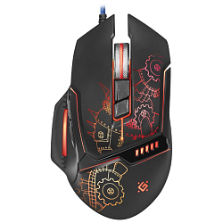 Мышь DEFENDER GM-480L, Kill'em All, чёрная, USB