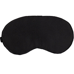 Маска для сна «ШЁЛК», 19 × 10 см, резинка одинарная, цвет чёрный