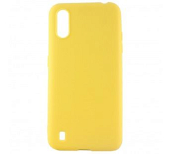 Задняя накладка ZIBELINO Soft Matte для Samsung Galaxy A01 желтый