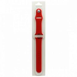 Силиконовый ремешoк MOBI для Apple Watch 38/40mm красный (014) (L)