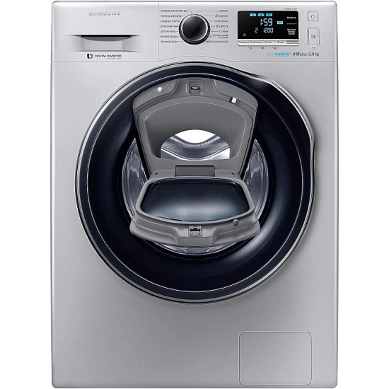 Стиральная машина SAMSUNG WW80K6210RS/LD серебристый