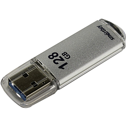 USB 128Gb SMARTBUY V-Cut серебро