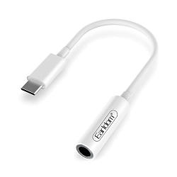 Переходник Jack 3.5 >--> Type-C EARLDOM ET-OT42 белый