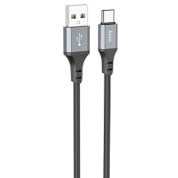 Кабель USB <--> Type-C  1.0м HOCO X86 Spear, черный