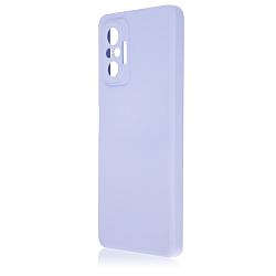 Задняя накладка Silicone Case Soft Matte для Xiaomi Redmi Note 10 сиреневый