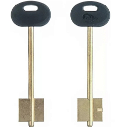 Заготовка ключа Меттэм-10 108*22,2*20,2 мм, лат., с пластиком, б/п