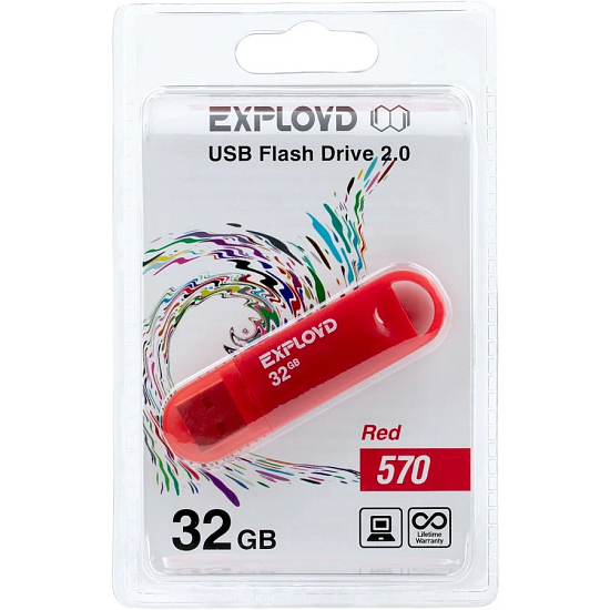 USB 32Gb Exployd 570 красный