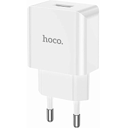 Сетевое ЗУ 1USB 2.1A HOCO C106A Leisure, белый