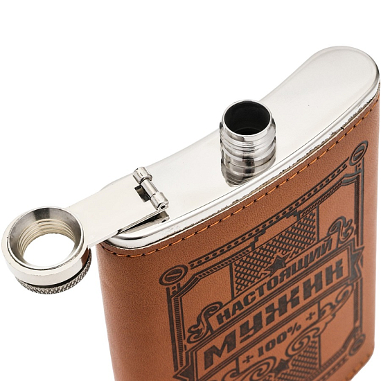 Фляжка, 270 мл, 9 oz "Настоящий Мужик"   9306685