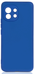 Силиконовый чехол DF для Xiaomi Mi 11 DF xiOriginal-18 (blue) с микрофиброй