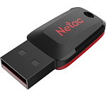 USB  8Gb Netac U197 mini чёрный/красный