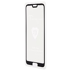 Противоударное стекло FULL GLASS для Xiaomi Redmi 8A черное (Full GC) тех. пак