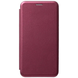 Чехол футляр-книга XIVI для Xiaomi Redmi note 10 Pro, Fashion Case, экокожа, винный