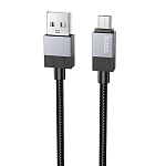 Кабель USB <--> microUSB  1.0м HOCO X110 Honorific Black