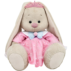 Мягкая игрушка Зайка Ми в платье и розовой диадеме 23см (SidM-680)
