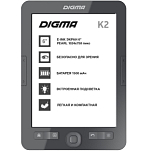 Электронная книга DIGMA K2 Тёмно-серый