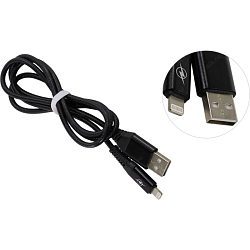 Кабель USB <--> Lightning  1.0м SMARTBUY Gear (iK-512ERGbox) черный
