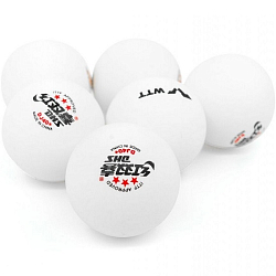 Мячи для настольного тенниса DHS 3*** DJ40+ WTT ITTF бел. 6 шт.