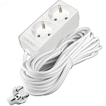 Сетевой удлинитель 10.0м DOMTOK 2гн.,ПВС 3*1  3,5кВт с/з