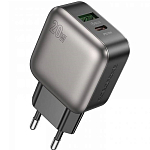 Сетевое ЗУ 1USB/1Type-C 3.0A BOROFONE BAS54A PD20W, серый