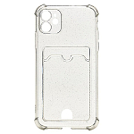 Задняя накладка SC300 для iPhone 11 black, с карманом для пластиковых карт