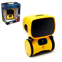 Робот интерактивный «Милый робот», световые и звуковые эффекты, русская озвучка, цвет жёлтый
