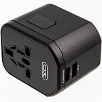 Сетевое ЗУ 2USB/Type-C WL13, черное, 20Вт, QC+PD