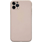 Cиликоновый чехол CTR для iPhone 11 Pro с отверстием под камеры (бледно-розовый)