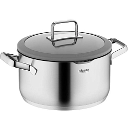 Кастрюля 5.6л NADOBA серия LUDVA со стеклянной крышкой