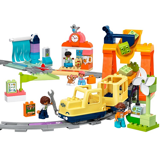 Конструктор LEGO DUPLO 10428 Большой интерактивный общественный поезд