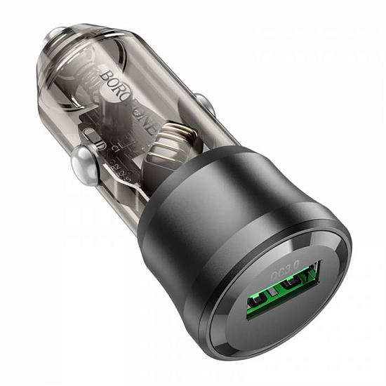 Авто ЗУ 1USB 3A Borofone BZ23, Black, microUSB, 18W