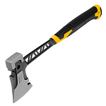 Топор цельнокованый, 600 г, DENZEL двухкомпонентная обрезиненная рукоятка //21499