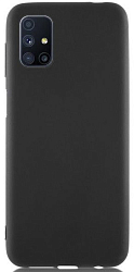 Задняя накладка SILICONE case NEW для Samsung Galaxy M51 черная