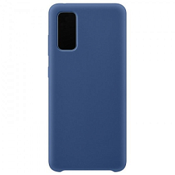 Задняя накладка SILICONE COVER для Samsung Galaxy S20 Fe темно-синий