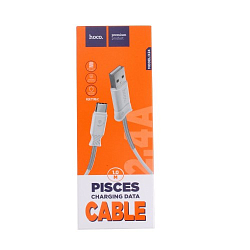 Кабель USB <--> Type-C  1.0м HOCO Pisces X24 белый