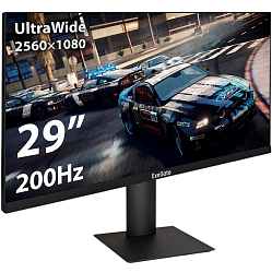 Монитор игровой 29" ExeGate Combat EC1500 (IPS/ 2560x1080/ 200 Гц) (EX297301RUS) RGB-подсветка, черный