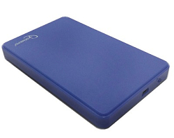 Внешний корпус SATA GEMBIRD EE2-U2S-40P-B, синий, USB 2.0, пластик