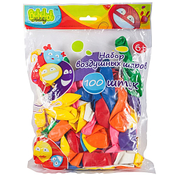 Набор воздушных шаров Bebelot Holiday (100 шт., 20 см, разноцв.1,3г.) BHO1705-213  //НСК596