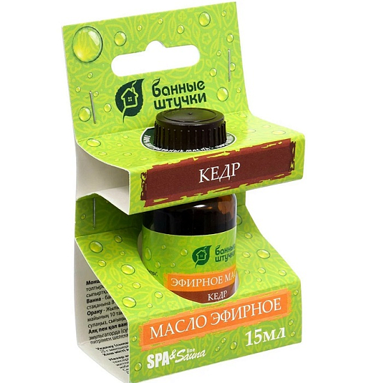Эфирное масло БАННЫЕ ШТУЧКИ "Кедр" 15мл 30006