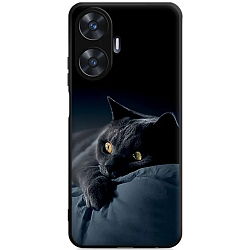 Силиконовый чехол DF для Realme C55 DF rmCase-32 (black) Art136