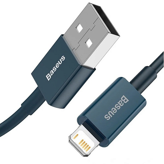 Кабель USB <--> Lightning  1.0м BASEUS синий (CALYS-A03)